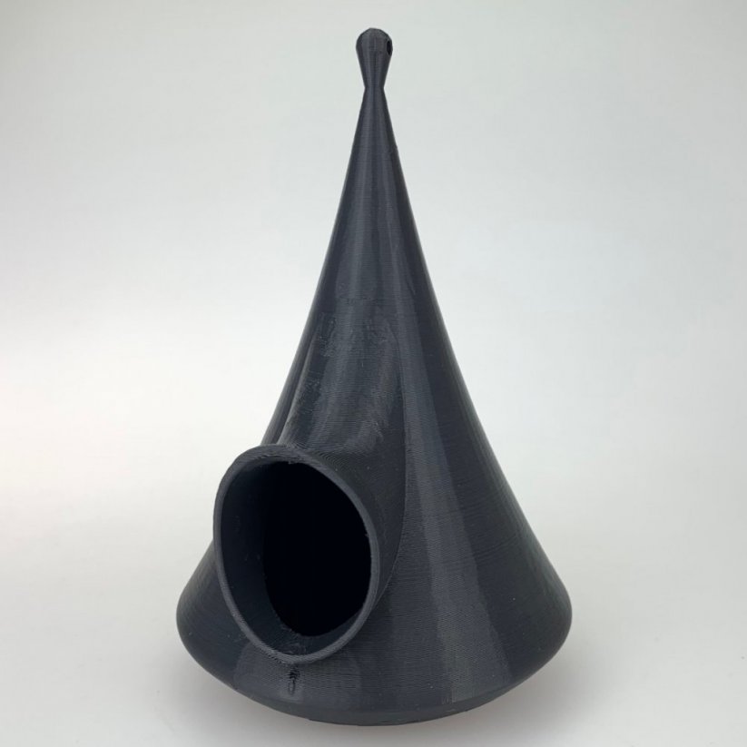 Filament Fiberlogy Refill R PLA antracitová čierna (anthracite) 3D tlačená veža