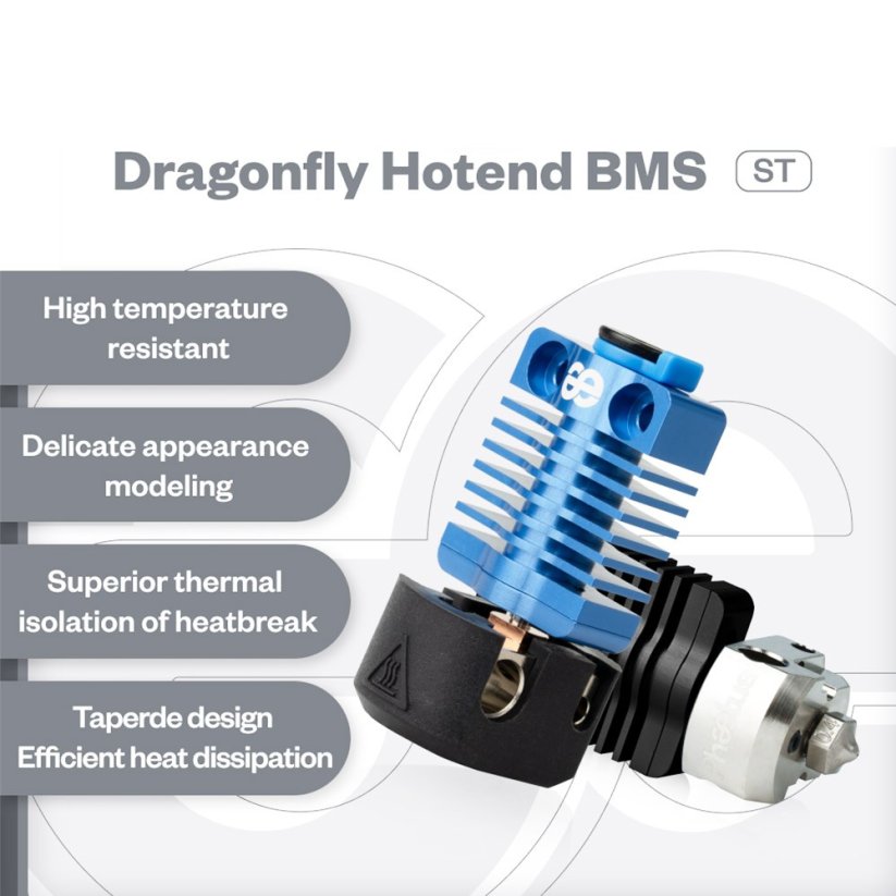 Phaetus Voron Dragonfly BMS Hotend Vlastnosti