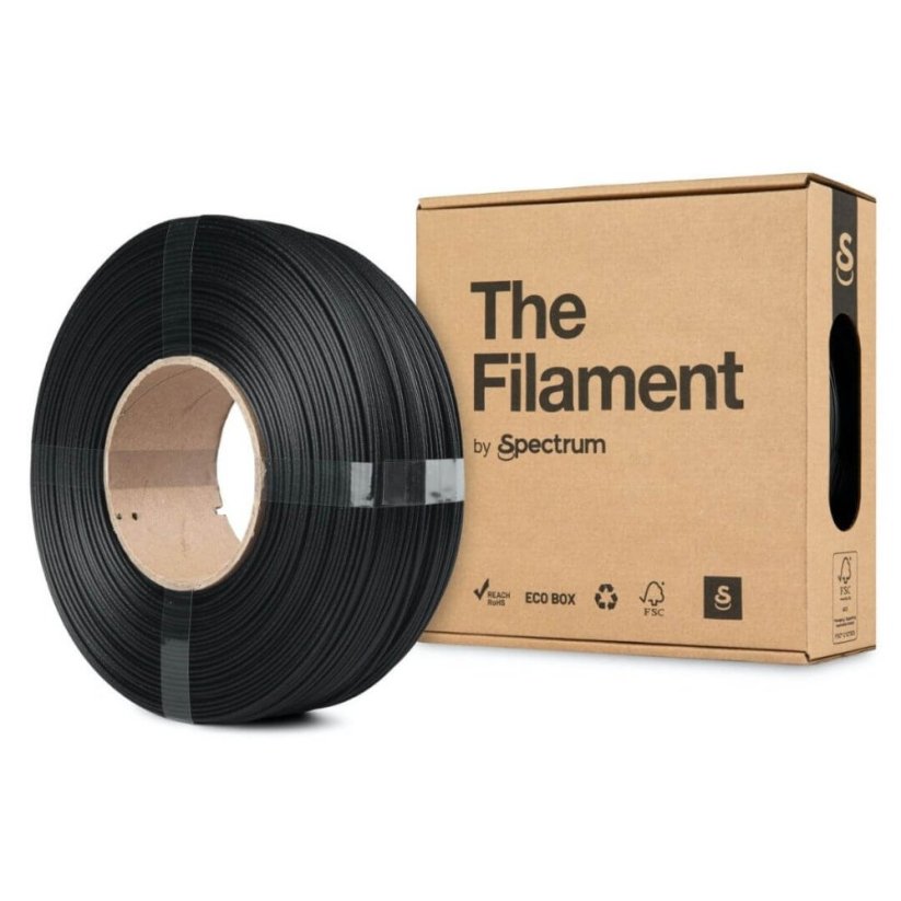 The Filament ReFill PETG CF černá (black)