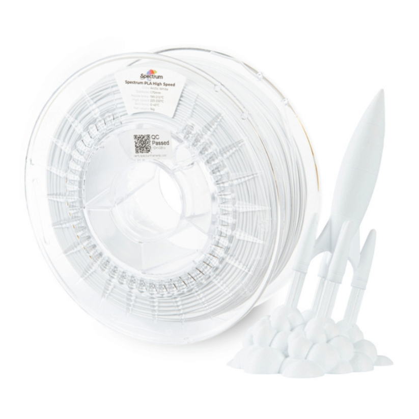 Spectrum PLA High Speed artická biela (arctic white)