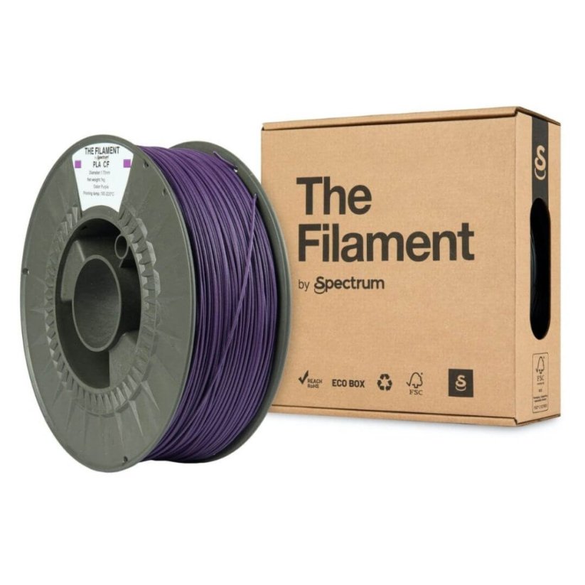 The Filament PLA CF purpurová (purple)