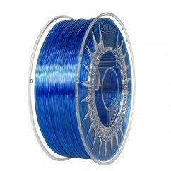 Filament Devil Design PET-G nebesky modrá priehľadná (super blue transparent)