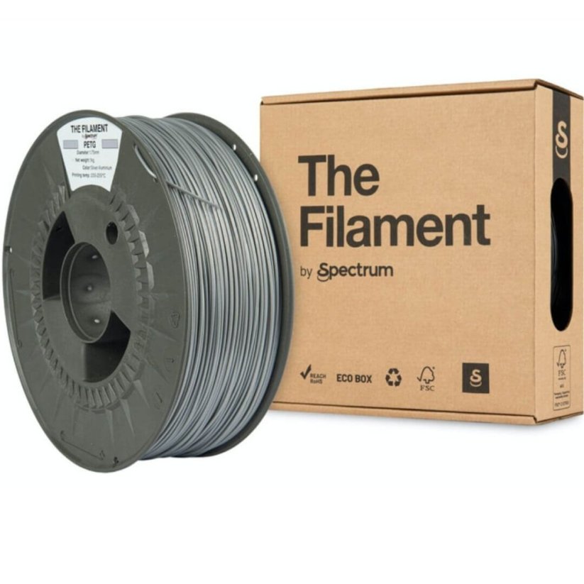 The Filament PETG silver aluminium