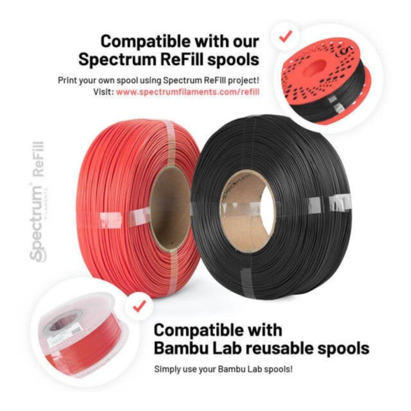 Spectrum ReFill Premium PLA High Speed neon transparent UV