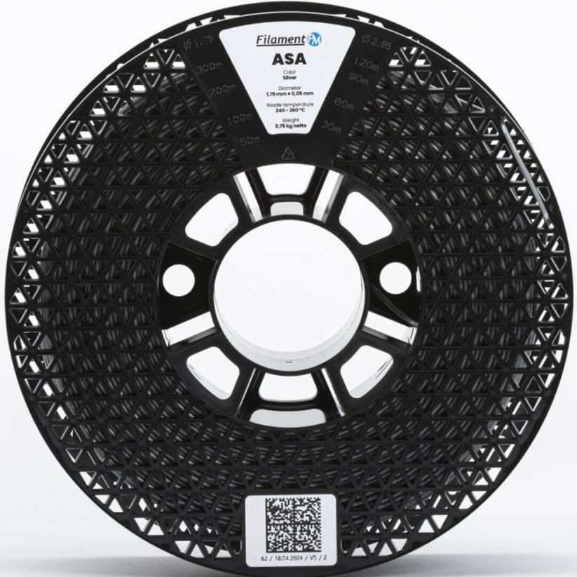 Filament PM ASA strieborná (silver) 0,75 kg