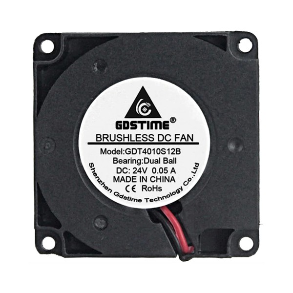 Gdstime Radiální ventilátor (blower) 4010 24V Dual Ball