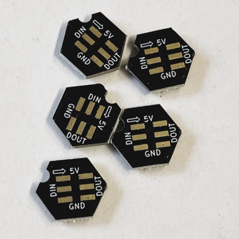 Rainbow BARF Logo LED for Voron StealthBurner Toolhead back side