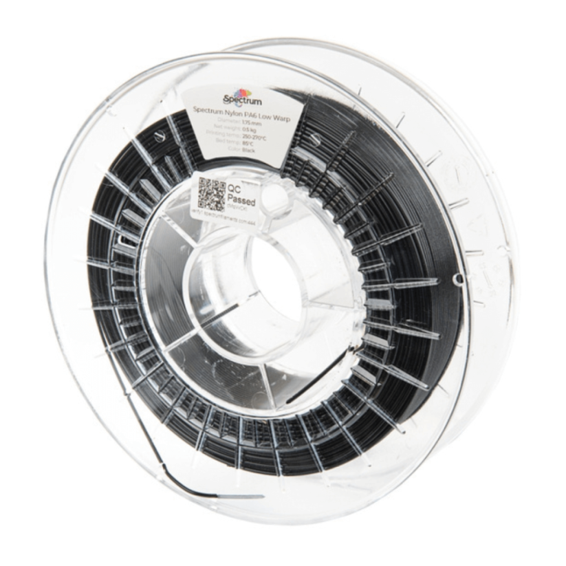 Spectrum Nylon PA6 Low Warp cierna (black) 0,5 kg