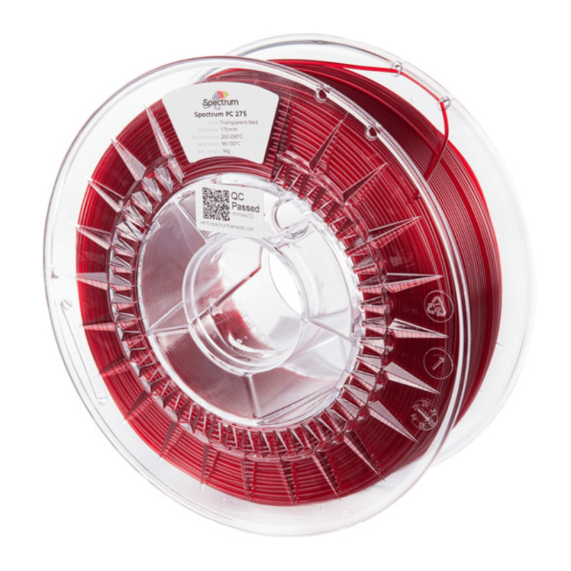 Spectrum PC 275 transparentní červená (transparent red)