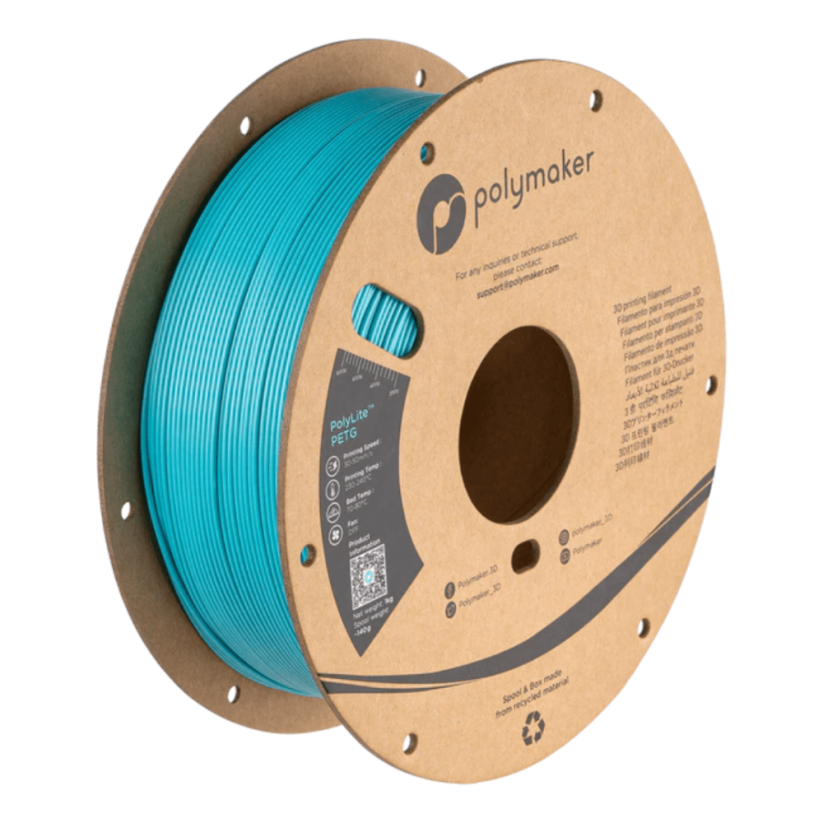 Polymaker PolyLite™ PET-G modrozelená (teal)