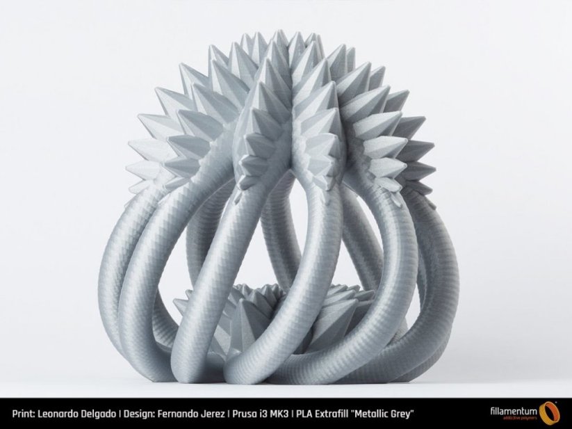 Filament Fillamentum Extrafill PLA metalic grey 3D Print