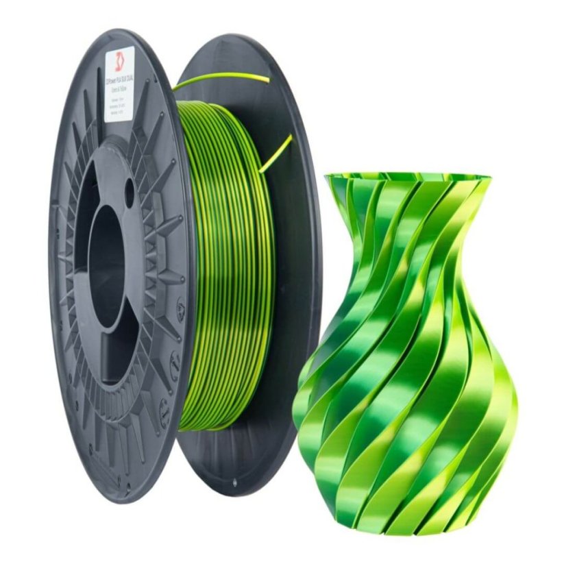 3DPower PLA SILK Dual Color - green/yellow 0,3 kg