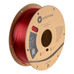 Polymaker PolyLite™ PET-G průsvitná červená (translucent red)