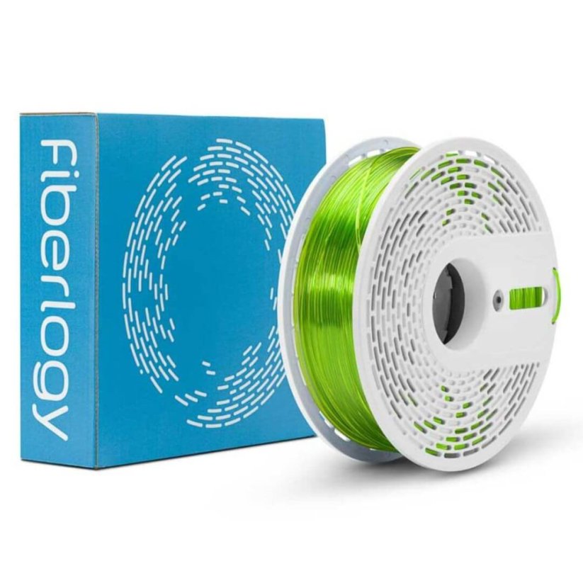 Fiberlogy Easy PET-G transparentní světle zelená (light green ) 0,85 kg