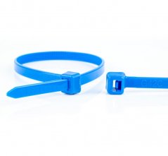 Stahovací pásky 100 x 2,5mm (balení 100 ks) modré