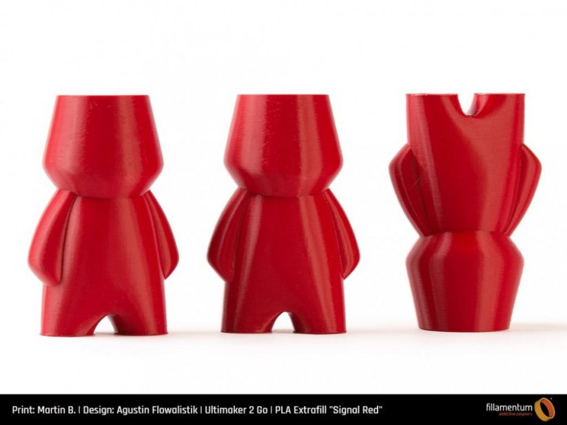 Filament Fillamentum Extrafill PLA červená(signal red) 3D výtisk Figurky