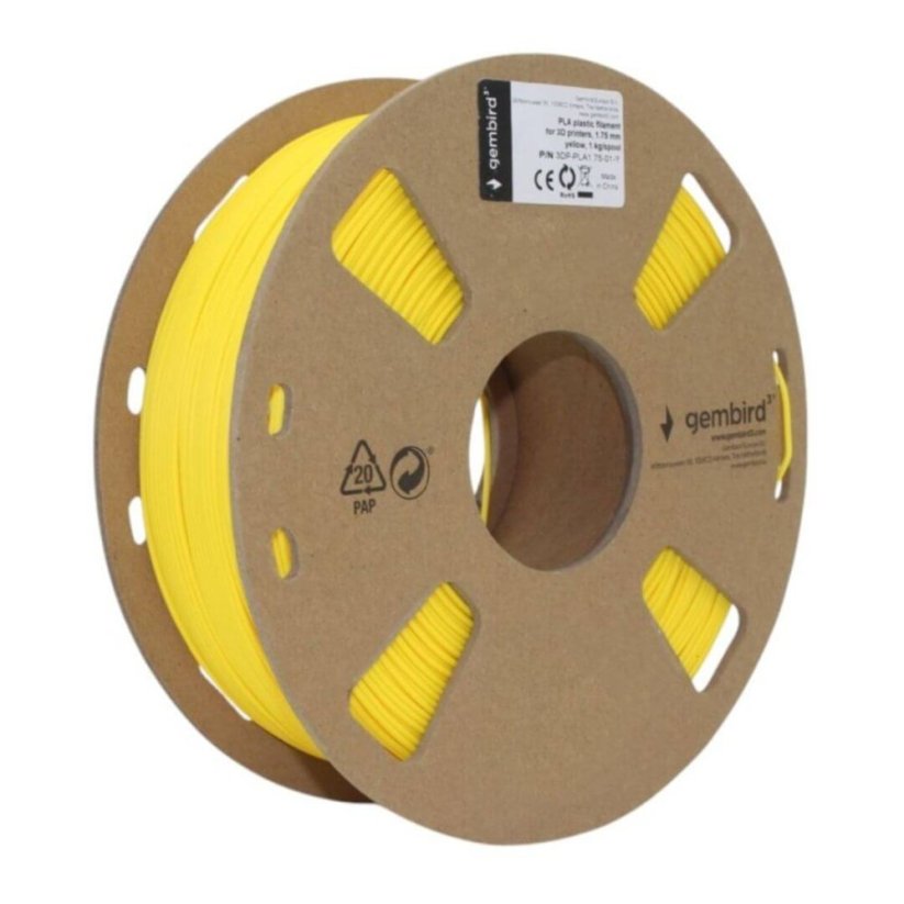 Gembird PLA žltá (yellow) 1 kg