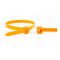 Stahovacie pásky 140 x 3,6 mm (balenie 100 ks) oranžové