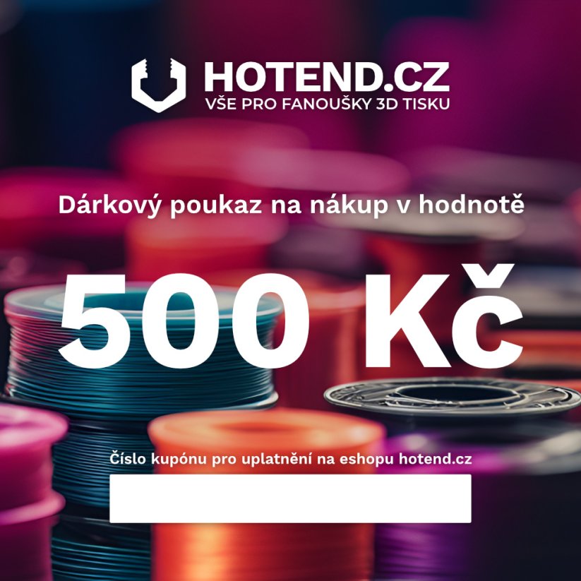Dárkový poukaz na nákup v hodnotě 500 Kč