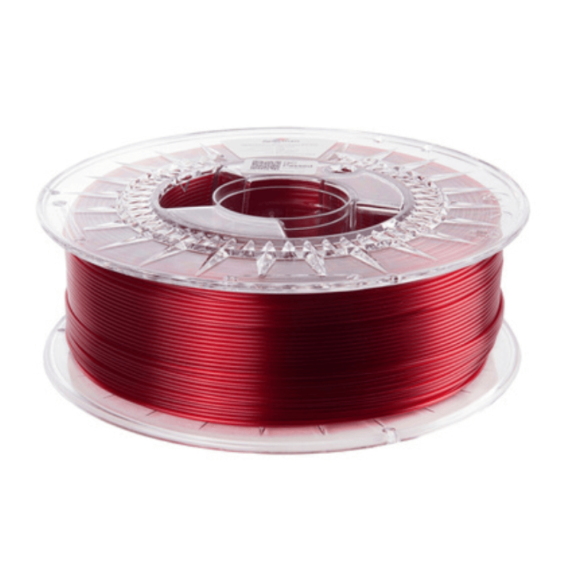 Spectrum PCTG premium průhledná červená (transparent red)