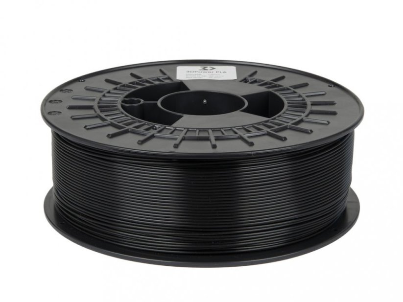 Filament 3DPower Basic PLA čierna (black) Cievka