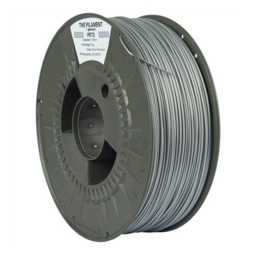 The Filament PETG silver aluminium