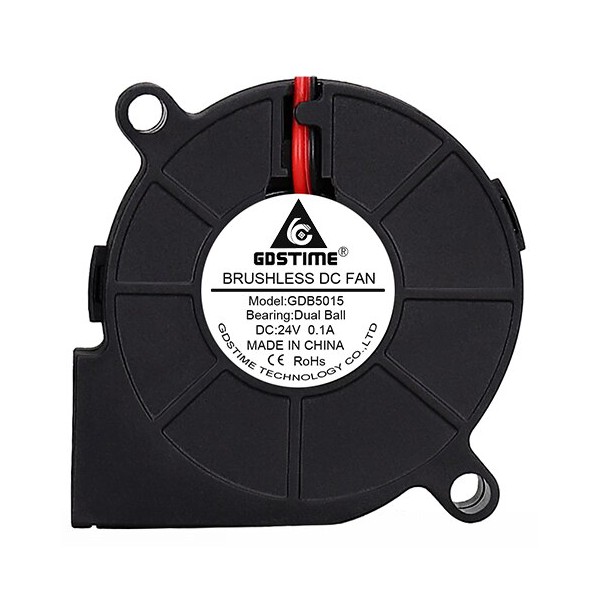Gdstime Radiální ventilátor (blower) 5015 24V Dual Ball