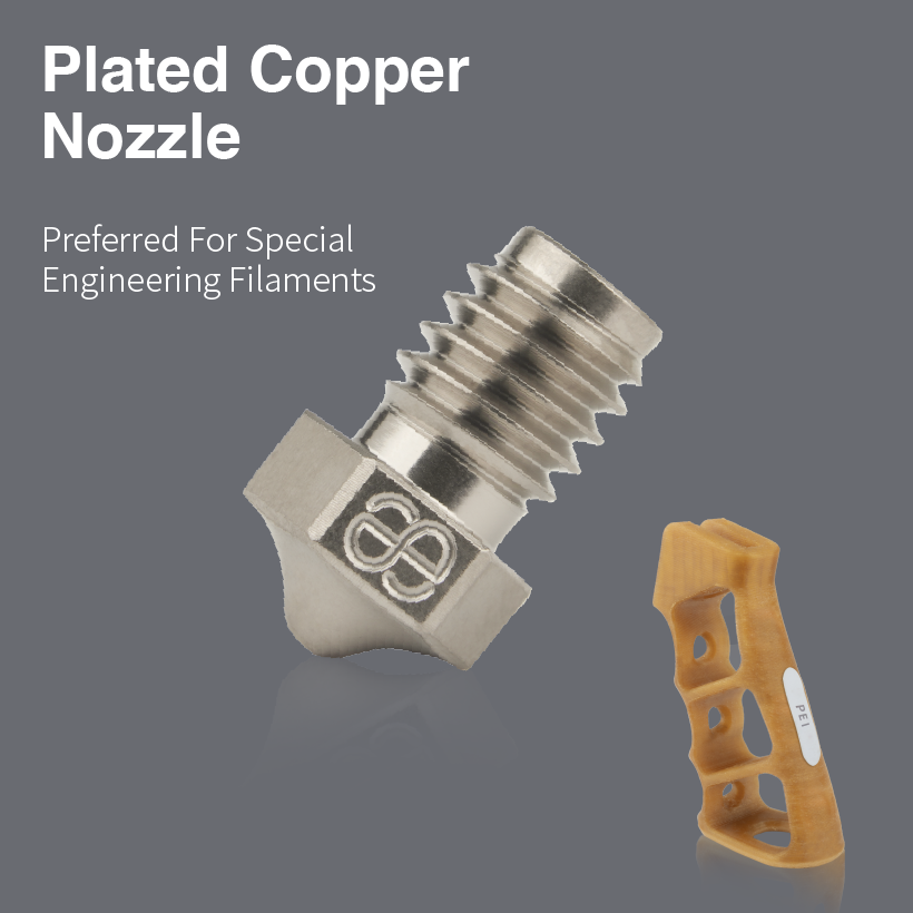 Phaetus plated copper nozzle 0.8 mm