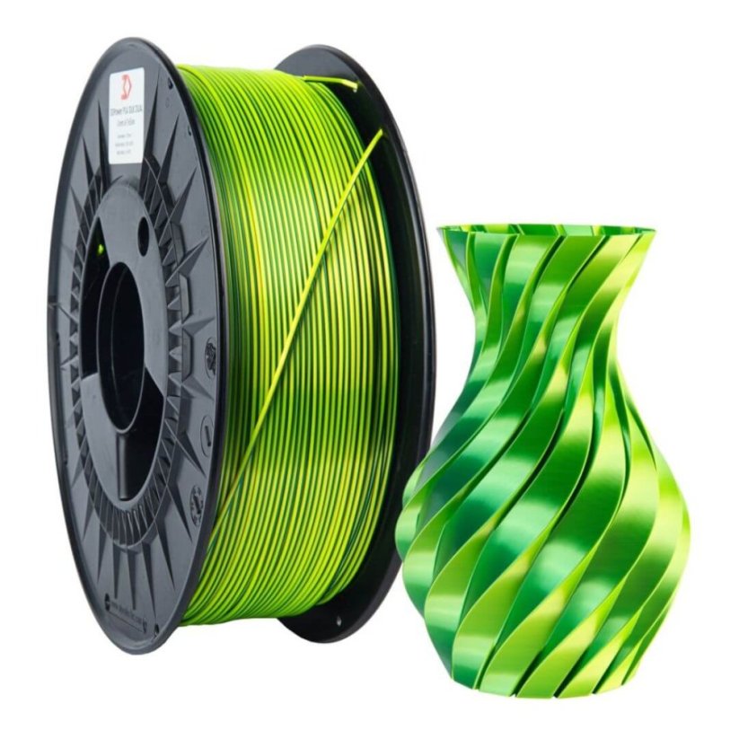3DPower PLA SILK Dual Color - zelená/žltá (green/yellow)