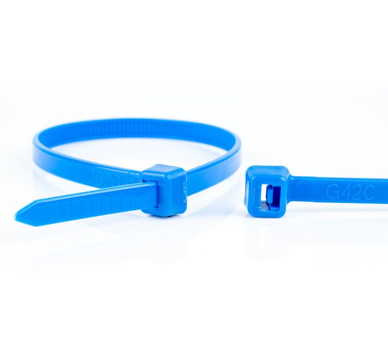 Stahovacie pásky 100 x 2,5mm (balenie 100 ks) modré