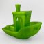 Filament Fiberlogy Easy PET-G Refill green 3D Benchy