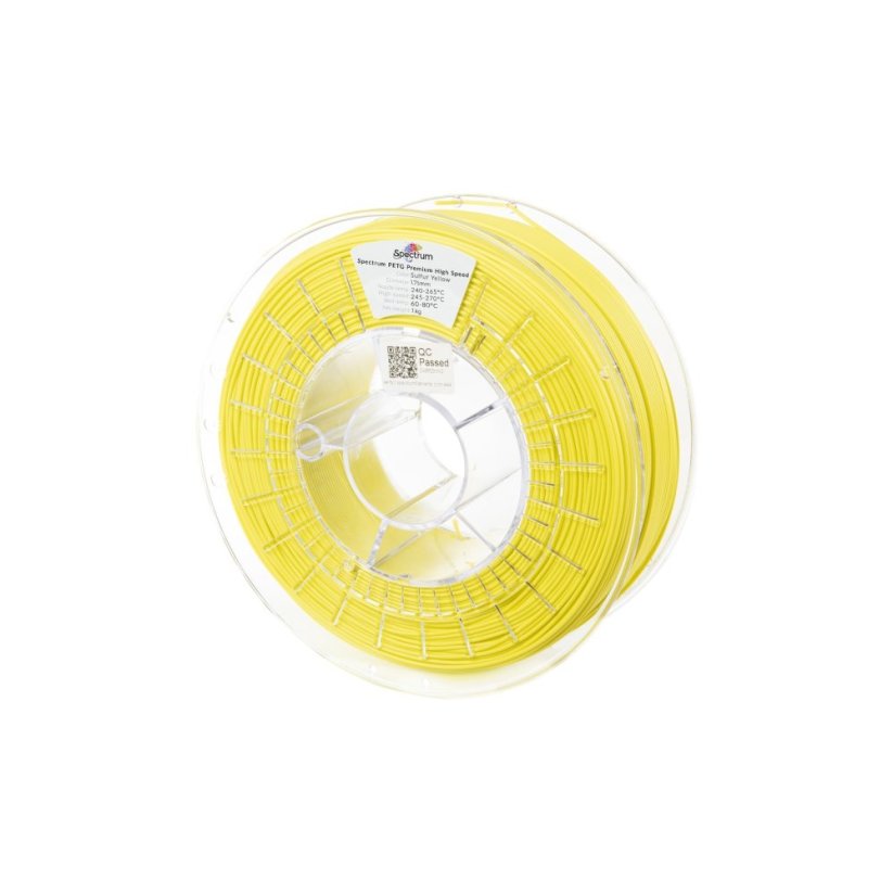 Spectrum PETG Premium High Speed žltá (sulfur yellow)