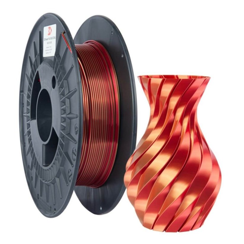 3DPower PLA SILK Dual Color - červená/zlatá 0,3 kg