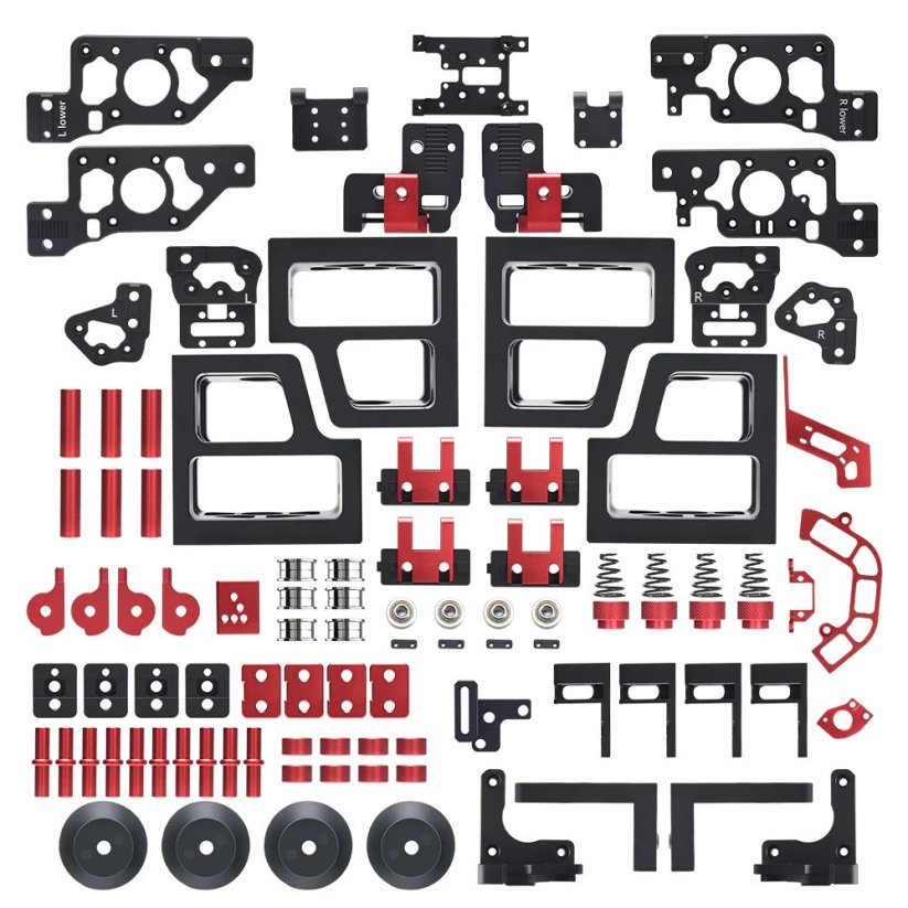 CNC díly pro stavbu 3D tiskárny Voron 2.4