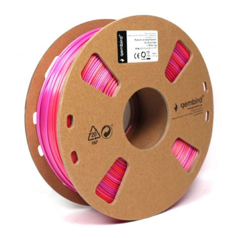 Gembird PLA Silk rainbow red/violet 1 kg