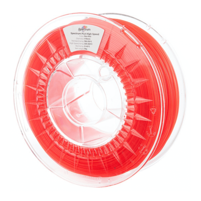 Spectrum PLA High Speed jasne červená (neo red)