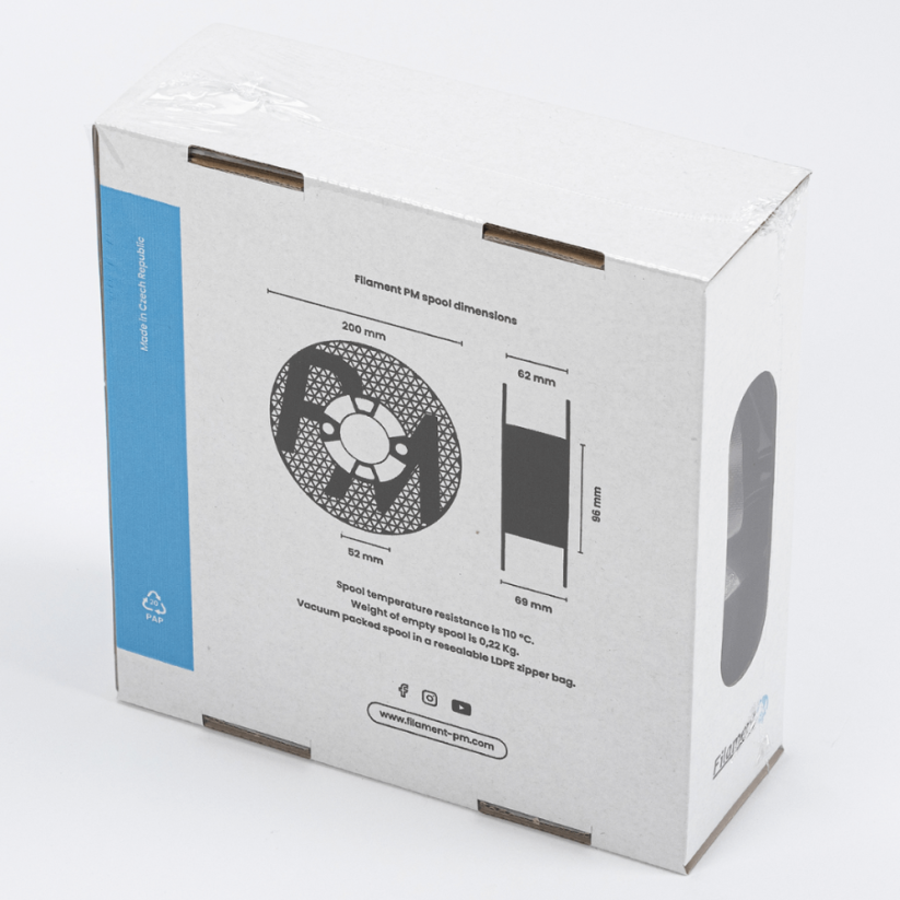 Filament PM PLA+ biela (white)