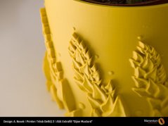 Filament Fillamentum Extrafill ASA dijon mustard (yellow) Flower Pot Detail