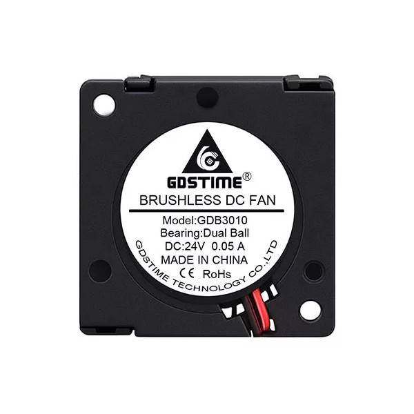 Gdstime Radiální ventilátor (blower) 3010 24V Dual Ball