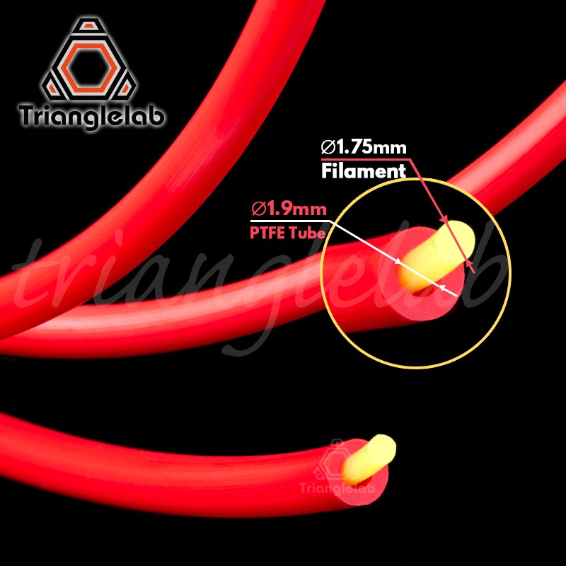 Trianglelab PTFE hadička červená Teflon