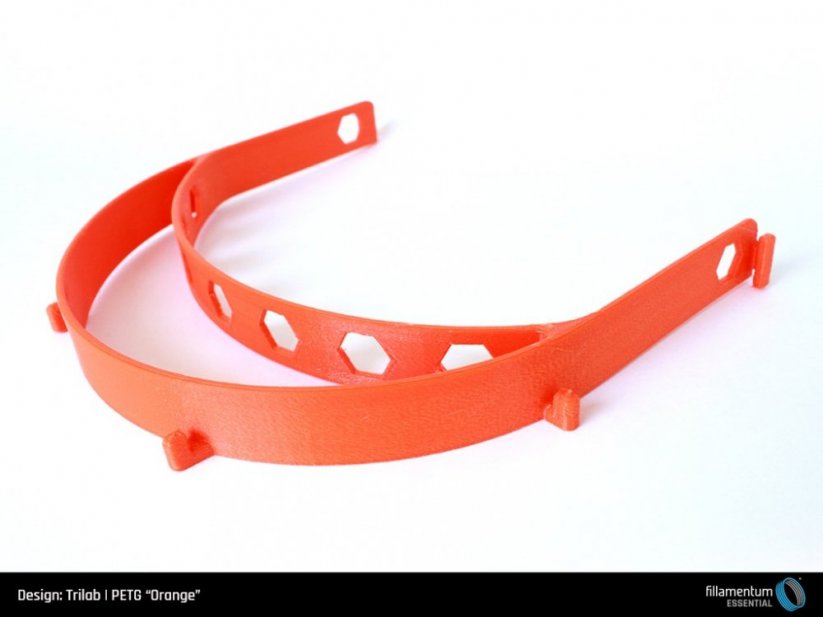 Fillamentum PET-G oranžová (orange) 3D tisk Štít