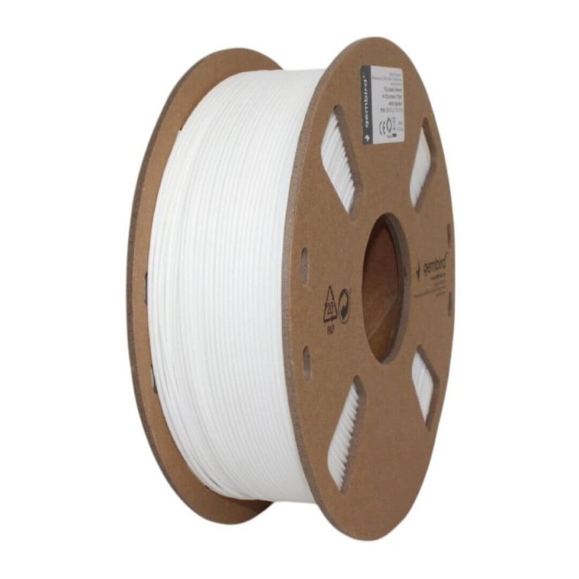 Gembird PLA biela (white) 1 kg