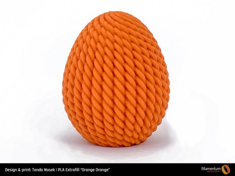 Filament Fillamentum Extrafill PLA oranžová (orange orange) Veľkonočné vajce