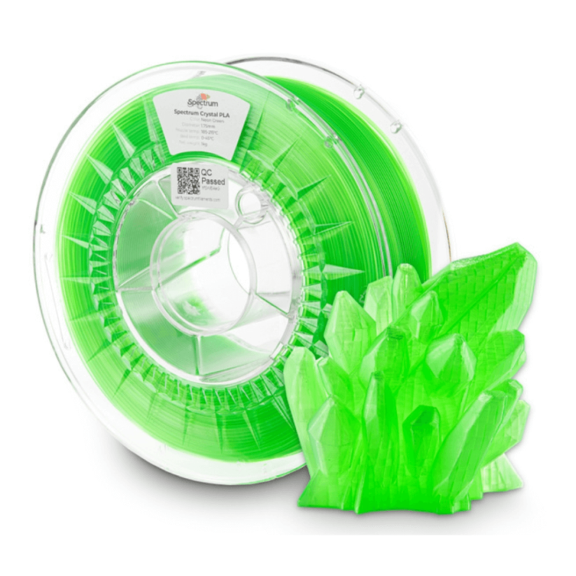 Spectrum PLA Crystal neon green