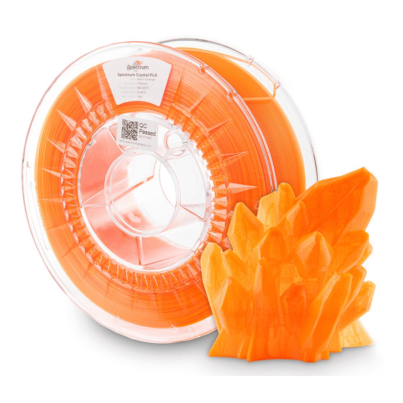 Spectrum PLA Crystal neon orange