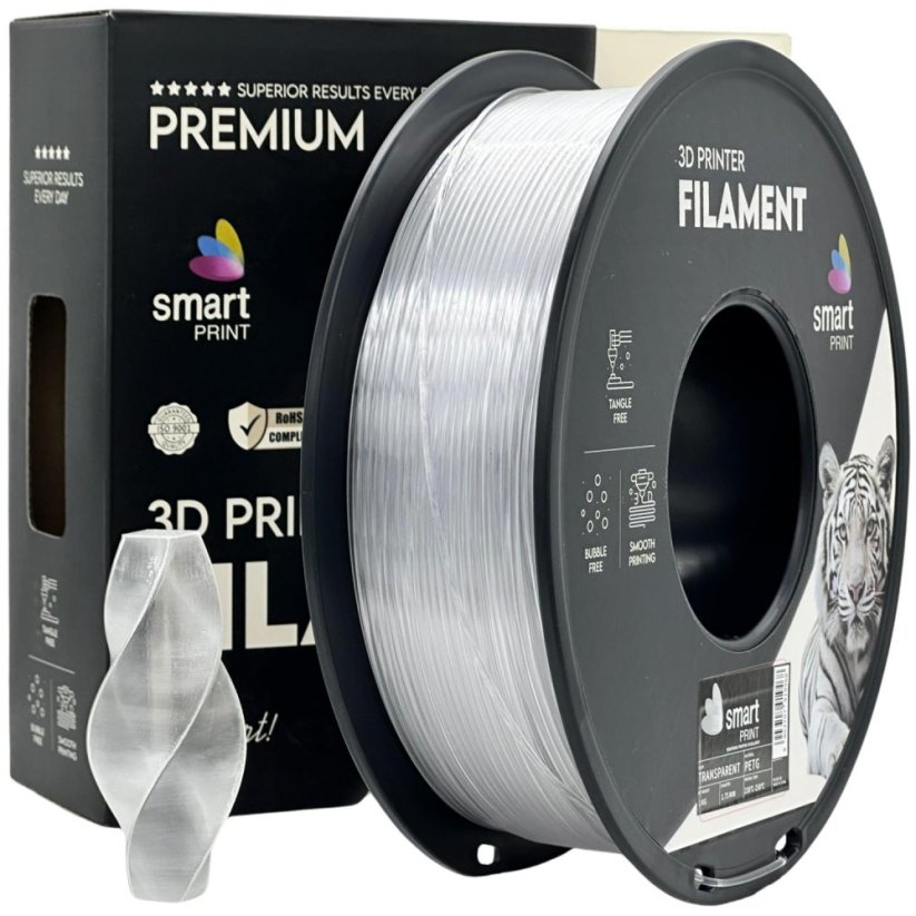 Smart print PETG priehľadná (transparent)