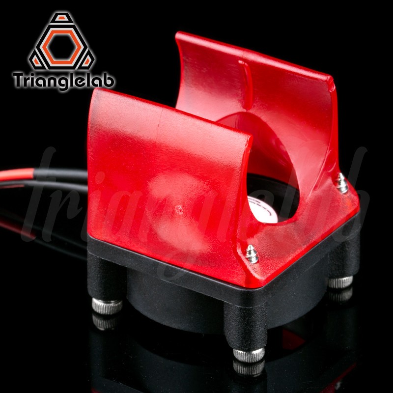 Trianglelab V6 Hotend plated copper fan 3010 holder