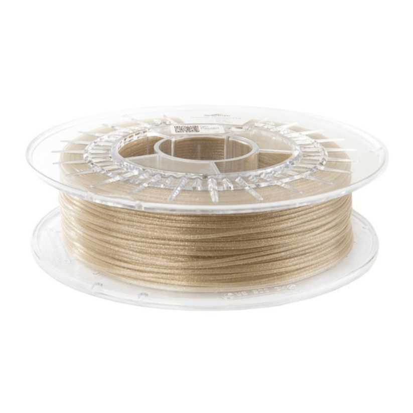Spectrum PLA Glitter číre zlato (clear gold) 0,5 kg
