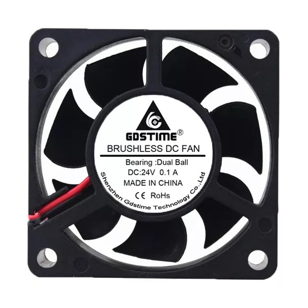 Gdstime Axialní Ventilátor 6020 24V Dual Ball :: Hotend.cz