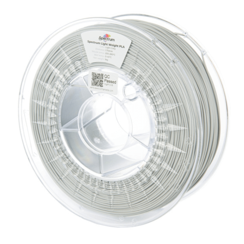 Spectrum LW-PLA UltraFoam 1.75mm LIGHT GREY 0.75kg